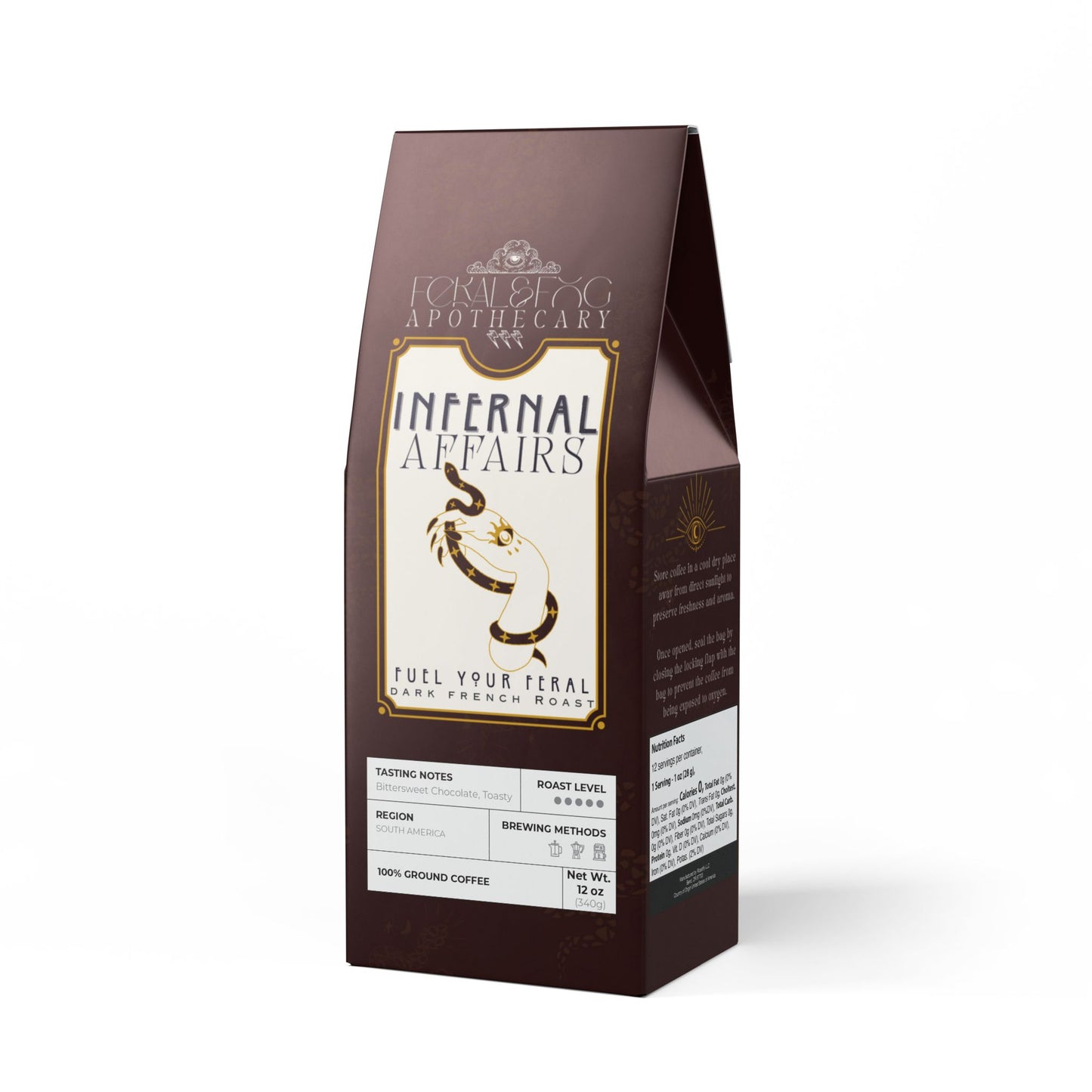 INFERNAL AFFAIRS Dark French Roast Coffee | Ground or Whole Bean