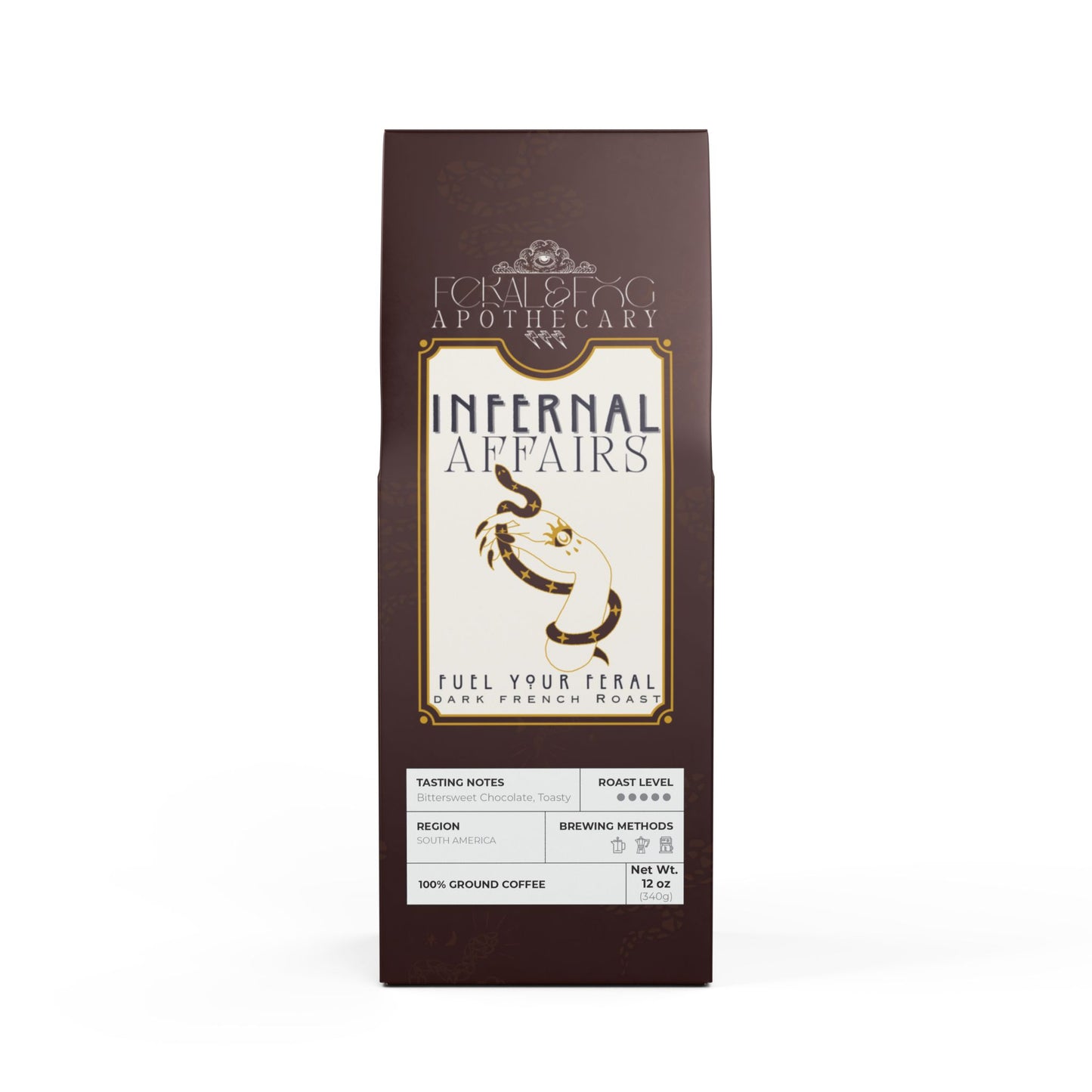 INFERNAL AFFAIRS Dark French Roast Coffee | Ground or Whole Bean