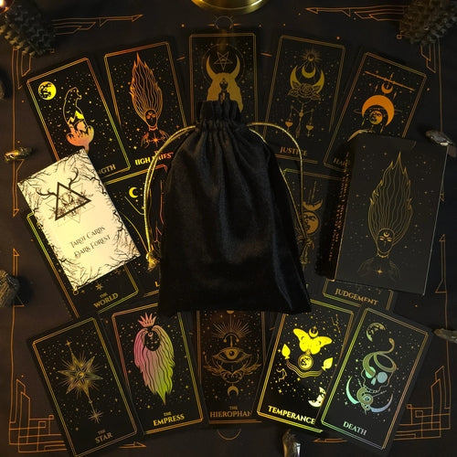 Moonlight Tarot Cards Gold Rainbow Foil