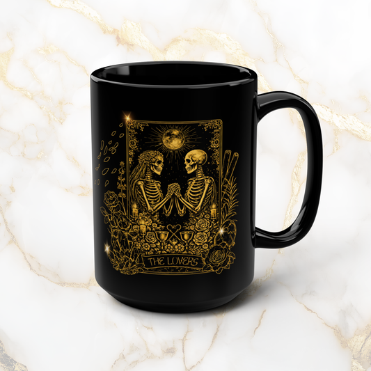 Love Magic Ritual Mug | Love Manifestation (Gold Linework)