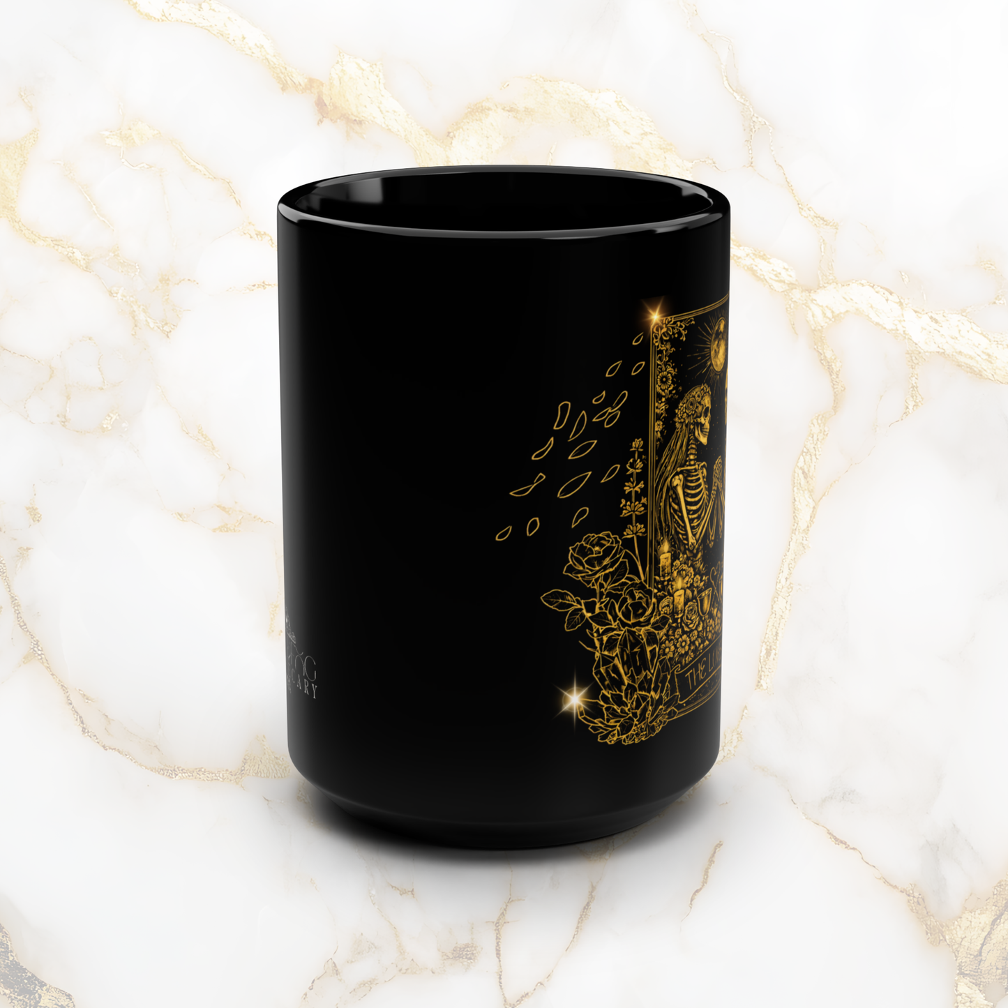 Love Magic Ritual Mug | Love Manifestation (Gold Linework)