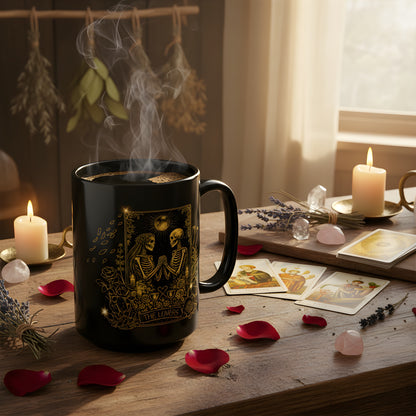 Love Magic Ritual Mug | Love Manifestation (Gold Linework)