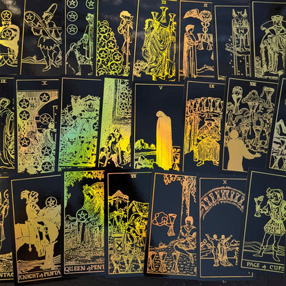 The Smith-Waite Tarot Cards Gold Rainbow Foil