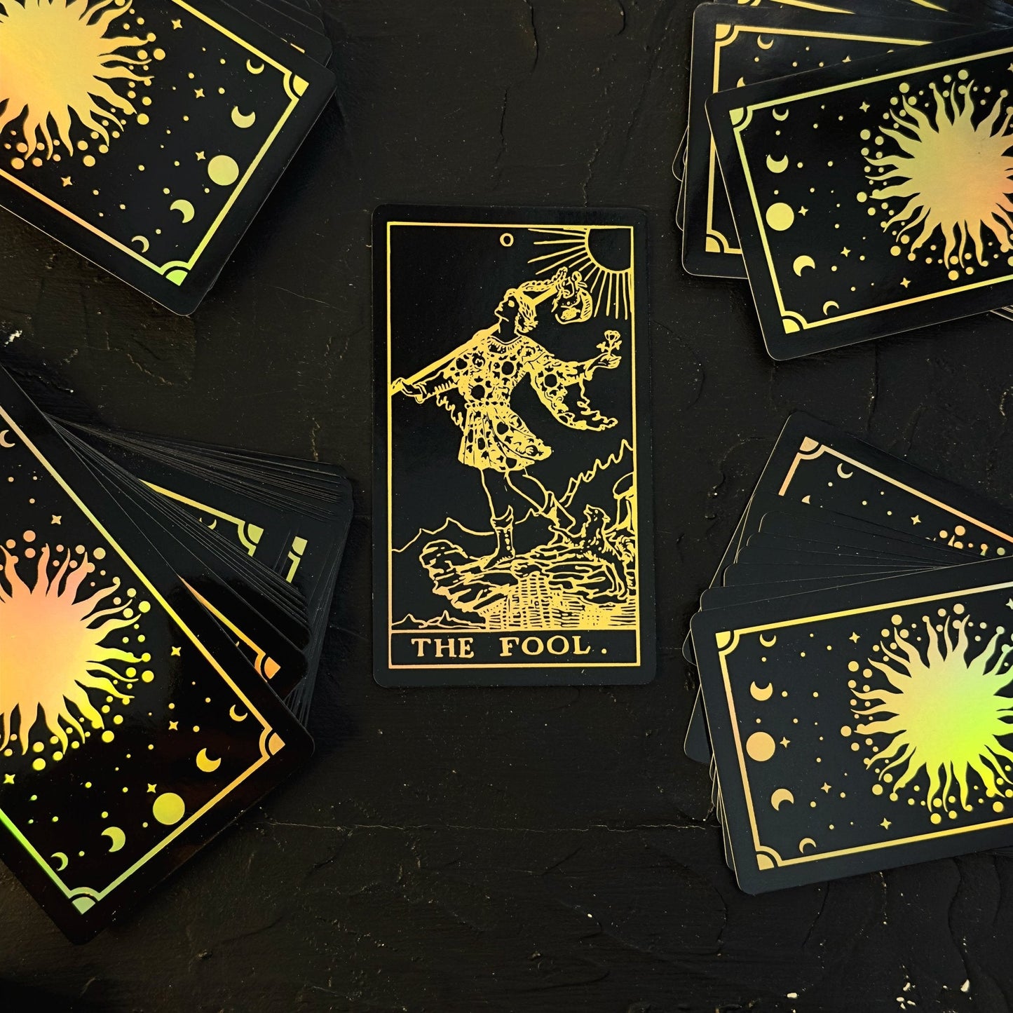 The Smith-Waite Tarot Cards Gold Rainbow Foil