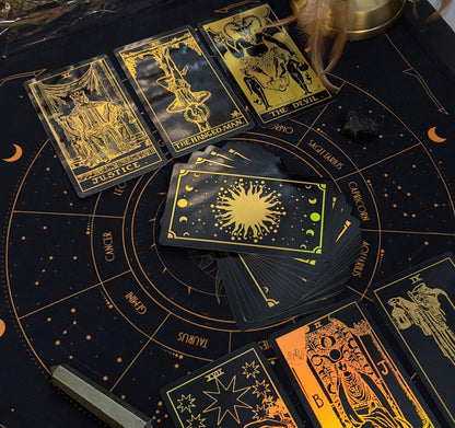 The Smith-Waite Tarot Cards Gold Rainbow Foil